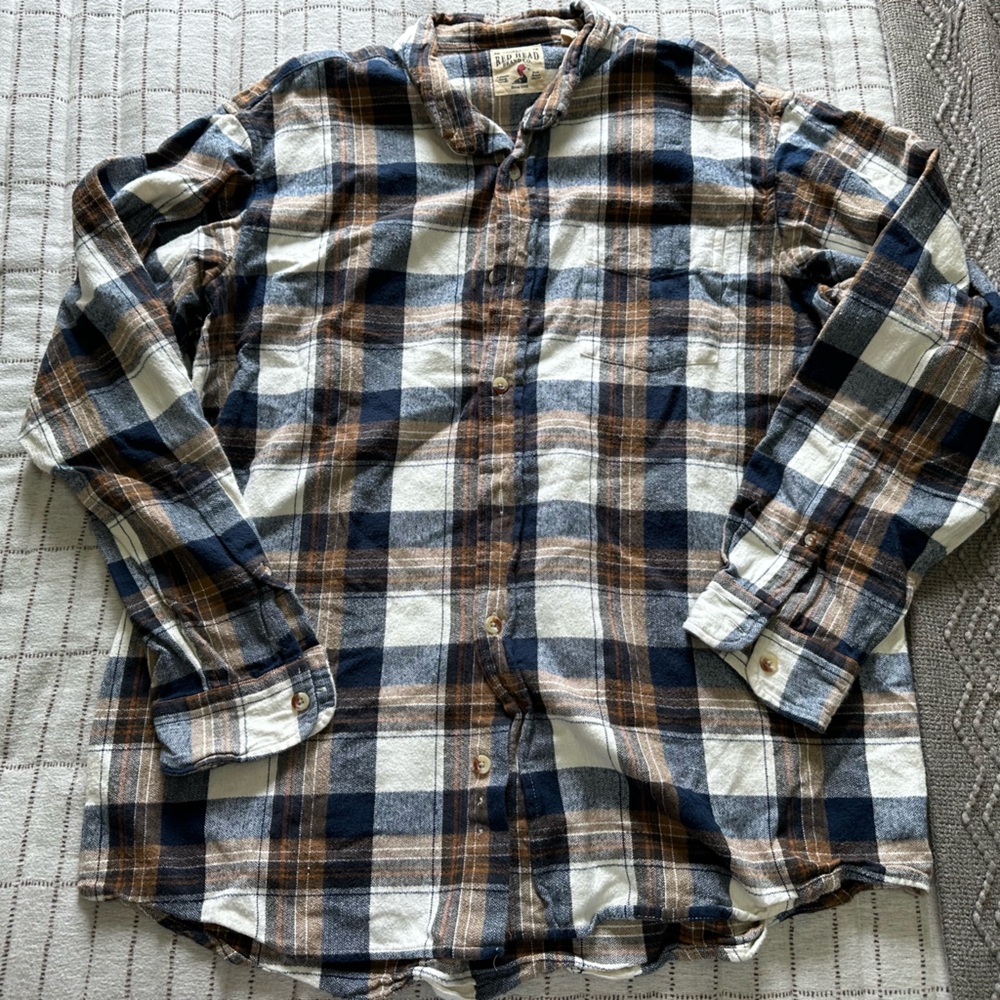 XL button down flannel- unisex
